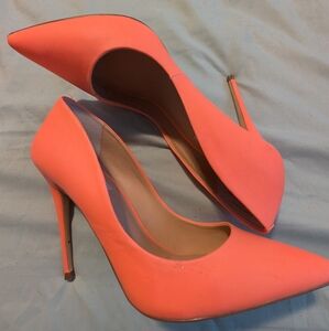 Steve Madden Neon Orange Stilettos size 9
